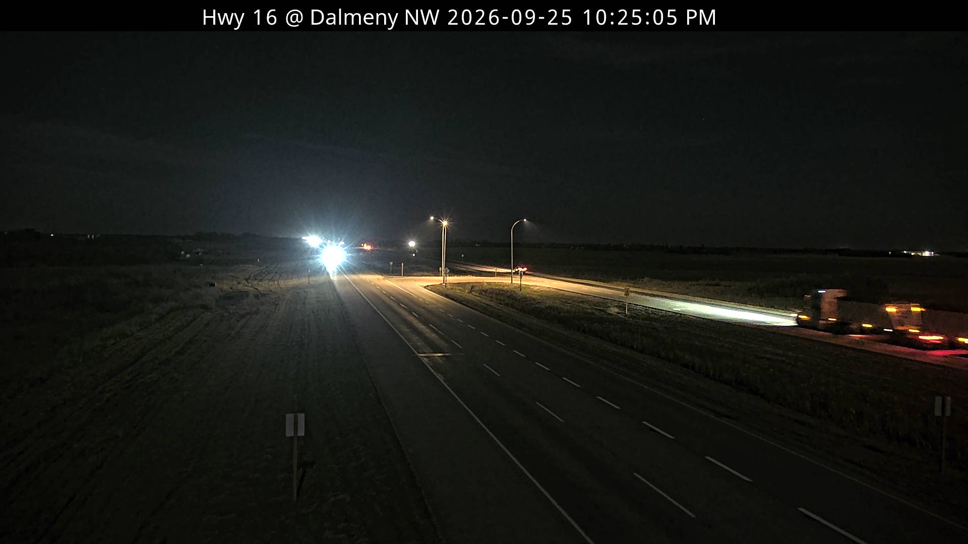 Highway 16 at Dalmeny Access